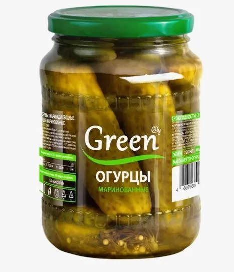 Огурцы "GREEN" маринованные