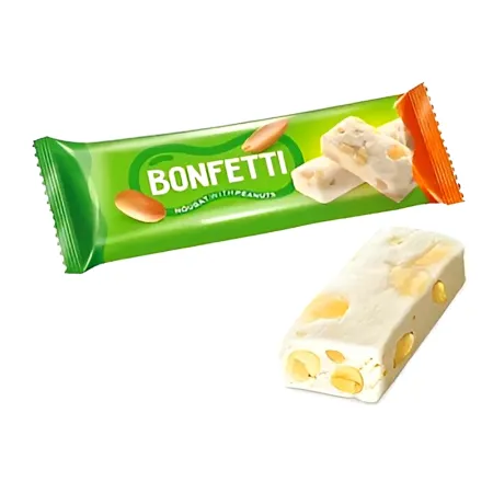 Батончик Bonfetti с ванильной нугой и арахисом