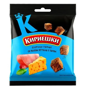 Сухарики Кириешки со вкусом ветчина и сыр 