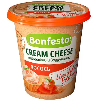 Сыр мягкий Кремчиз воздушный Лосось Bonfesto