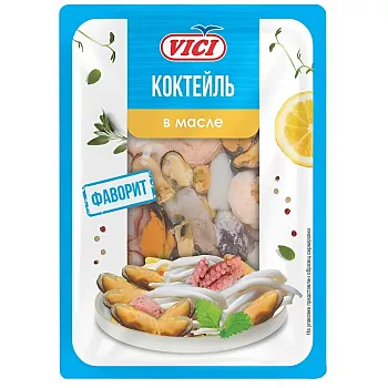 Коктейль Фаворит из морепродуктов в масле VICI