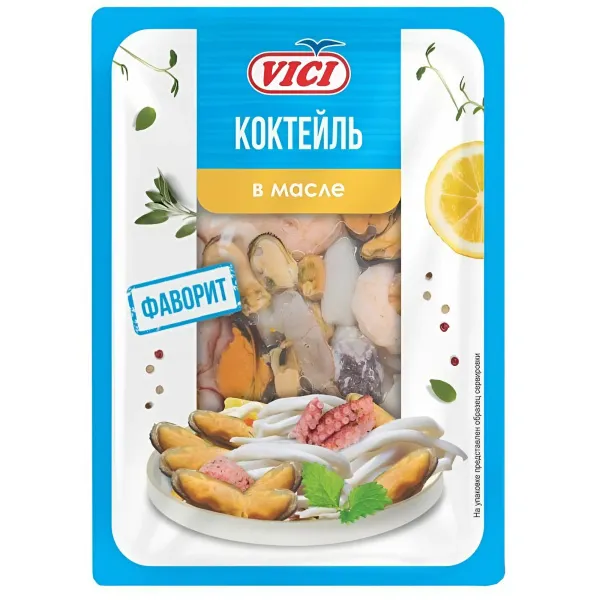 Коктейль Фаворит из морепродуктов в масле VICI