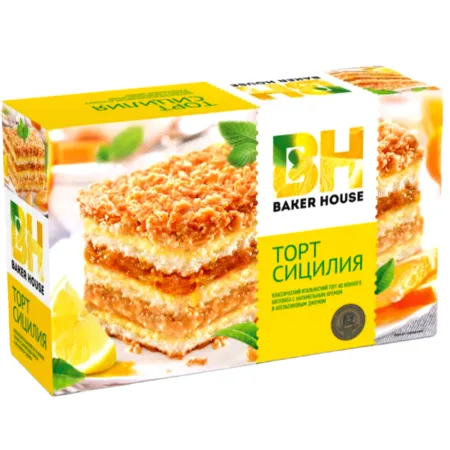 Торт бисквитный трехслойный Baker House Сицилия