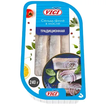 Сельдь Традиционная в масле VICI