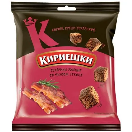 Сухарики Кириешки со вкусом бекона