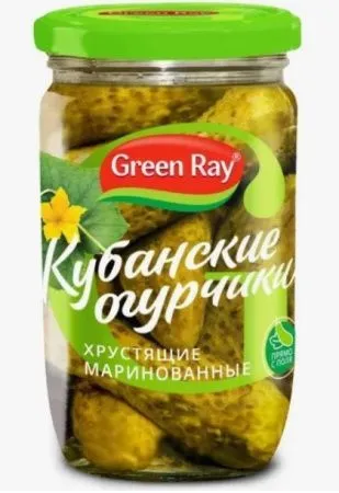 Огурцы маринованные Green Ray 6-9 см