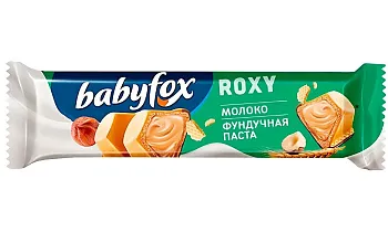 Батончик с молочно-фундучной пастой BabyFox 