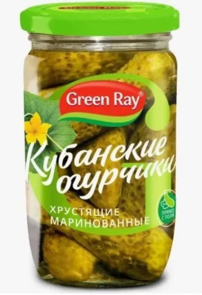 Огурцы маринованные Green Ray 6-9 см