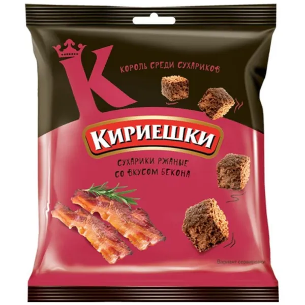 Сухарики Кириешки со вкусом бекона