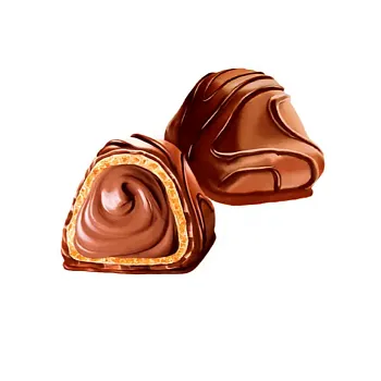 Конфеты Chocolate Hazelnut с фундучным кремом, Короб 