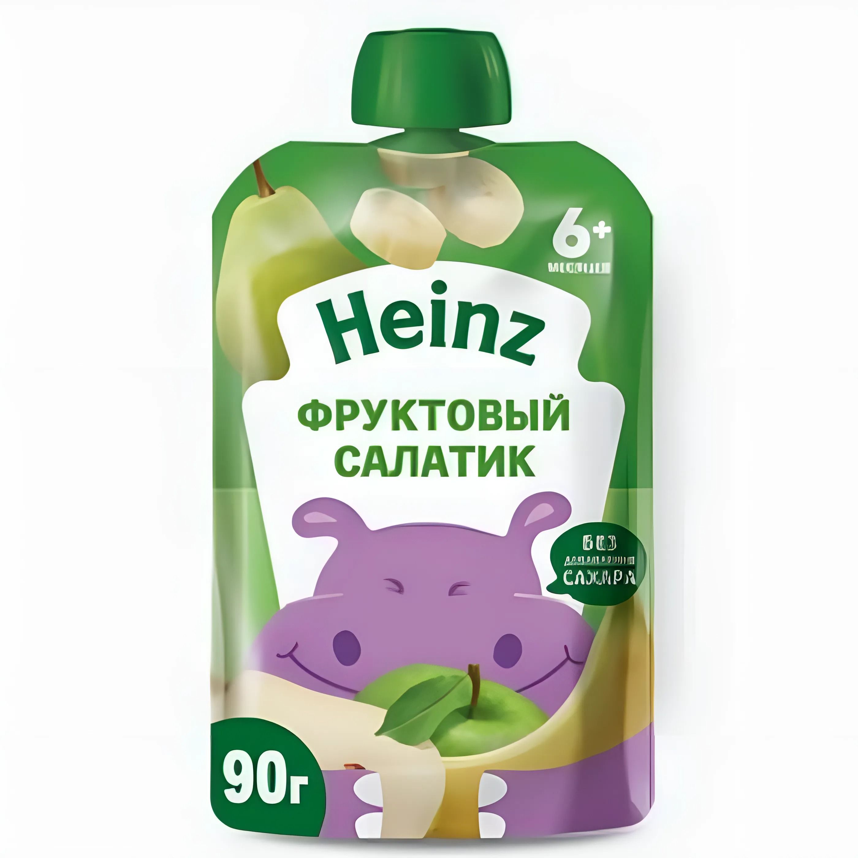 Пюре Хайнц пауч. Пюре Хайнц без сахара. Heinz пюре фруктовый салат с 6 мес 90г.