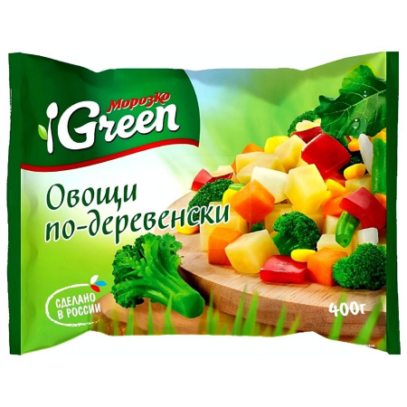 Овощная смесь Овощи По-деревенски Морозко Green