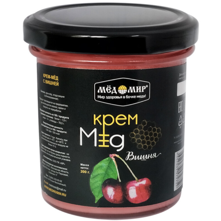 Крем-мёд натуральный с вишней Мед России