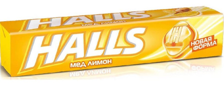 Леденцы «Halls» со вкусом меда и лимона, 25 г
