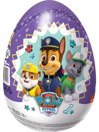 Шоколадное яйцо ШОКИ-ТОКИ Щенячий Патруль с сюрпризом XXL 70г