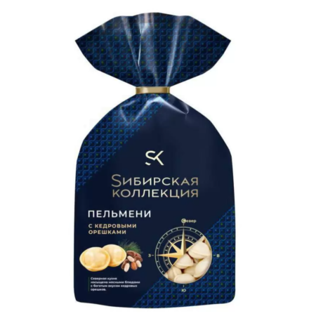 Пельмени Сибирская коллекция с кедровыми орешками