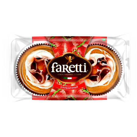 Пирожное Faretti Клубника