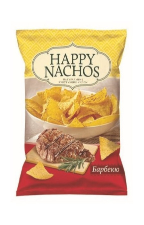Чипсы кукурузные Happy Nachos со вкусом Барбекю