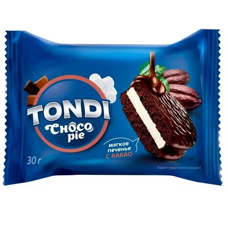 Пирожное Tondi, choco Pie с какао