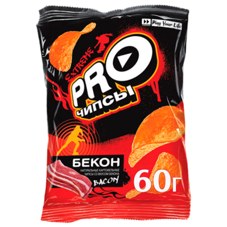 Чипсы PRO-Чипсы со вкусом бекона