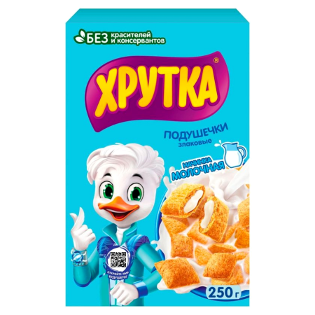 Готовый завтрак Nestle Хрутка Подушечки с молочной начинкой