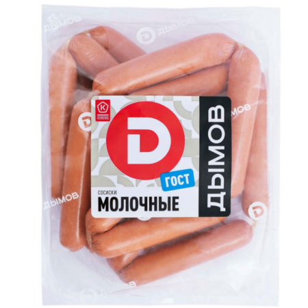 Сосиски Дымов Молочные ГОСТ