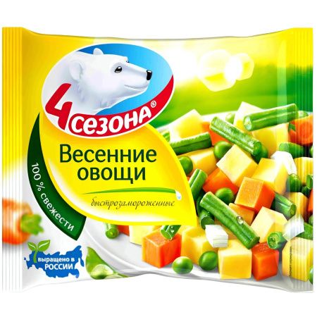 Овощная смесь "весенние овощи" 4 сезона 