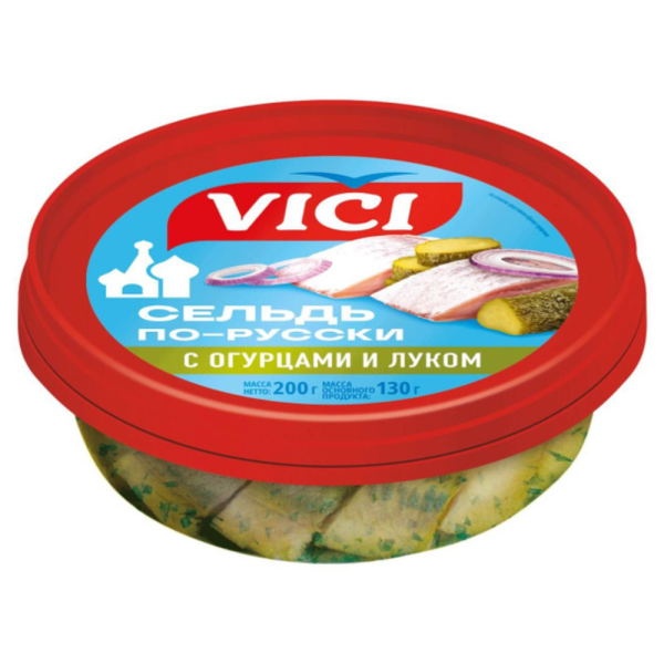 Сельдь Vici по-русски филе-кусочки