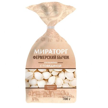 Пельмени Мираторг "Фермерский бычок" с говядиной