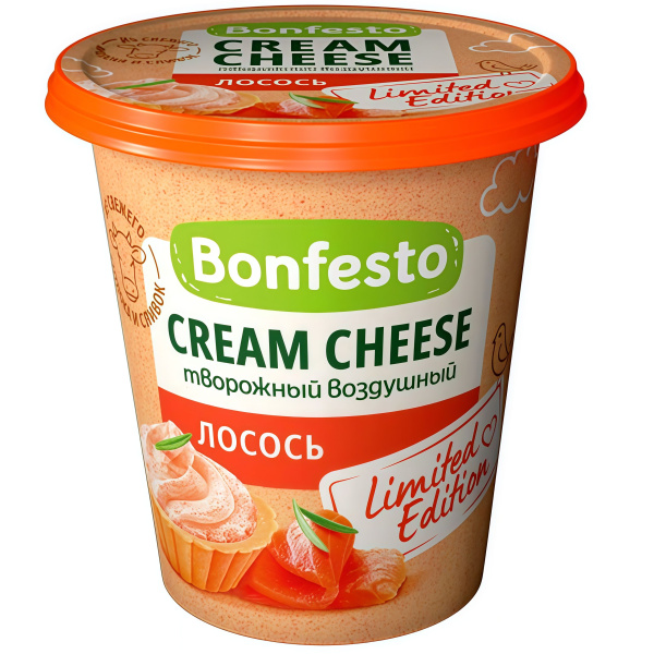 Сыр мягкий Кремчиз воздушный Лосось Bonfesto