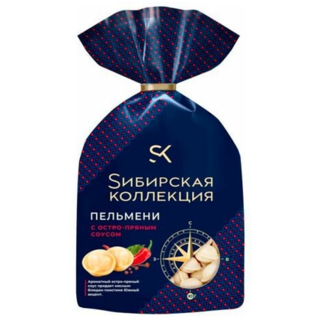 Пельмени с остро-пряным соусом Сибирская коллекция 