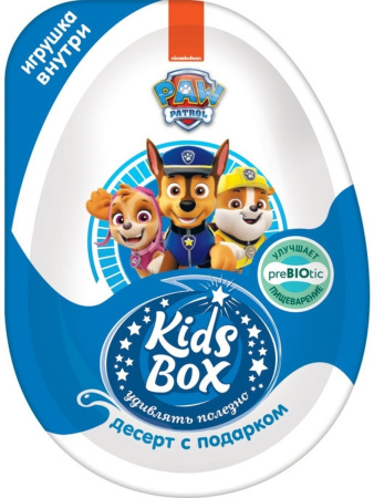 Десерт с подарком КИДСБОКС ЩЕНЯЧИЙ ПАТРУЛЬ PAW PATROL 2, 20 гр