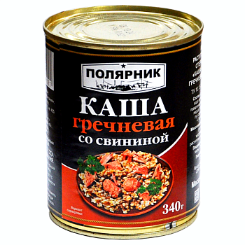 Каша гречневая "Полярник" со свининой Каша гречневая "Полярник" со свининой