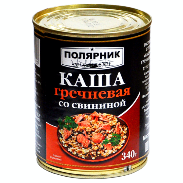 Каша гречневая "Полярник" со свининой Каша гречневая "Полярник" со свининой
