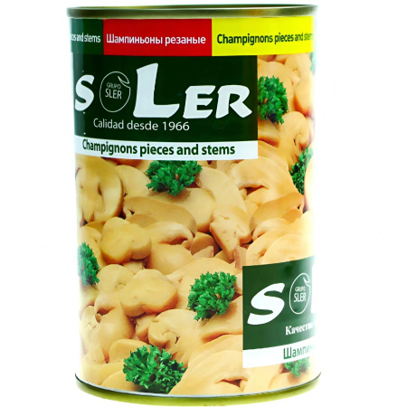 Шампиньоны резанные SLER 