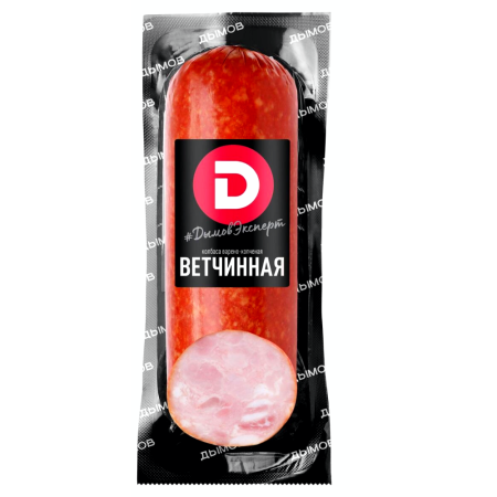 Колбаса варено-копченая  Ветчинная, Дымов 