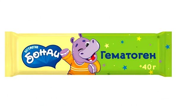 Гематоген Бегемотик Бонди Гематоген Бегемотик Бонди
