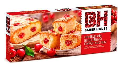 Пирог Baker House Kuchen вишневый 