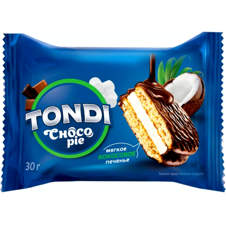 Пирожное Tondi, choco Pie кокосовый