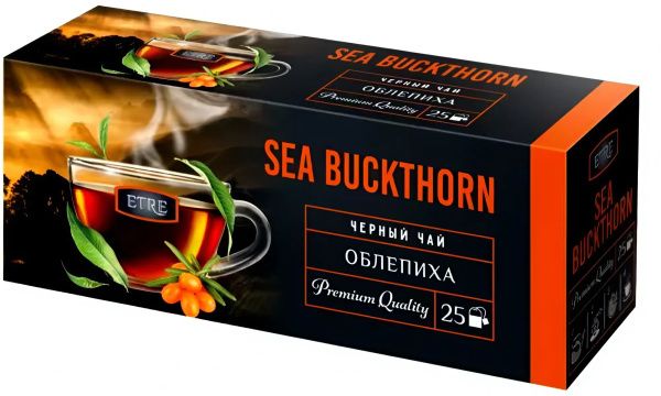 Чай черный «Облепиха» 25 пакетиков ETRE