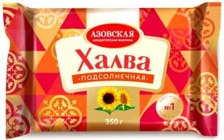 Халва "Азовская кондитерская фабрика" подсолнечная 350гр