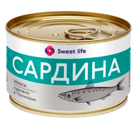 Сардина Иваси Натуральная  Sweet Life