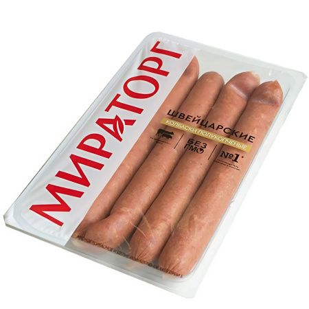 Колбаски Мираторг Швейцарские 
