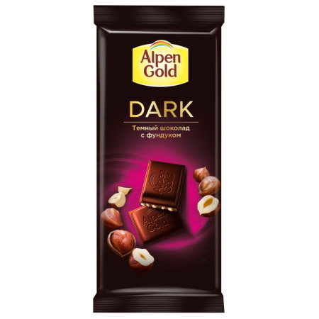 Шоколад Alpen Gold темный с фундуком купить недорого: низкая цена на ...