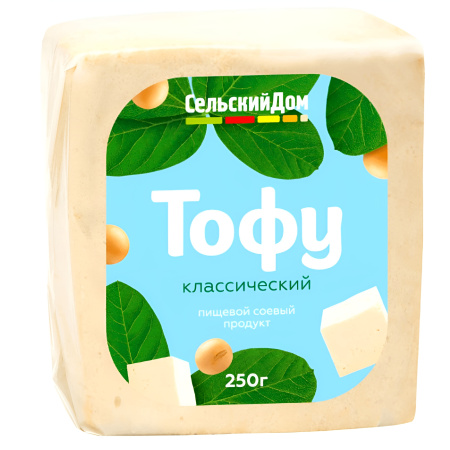 Сыр растительный Сельский Дом Тофу Классический соевый 4,8% 