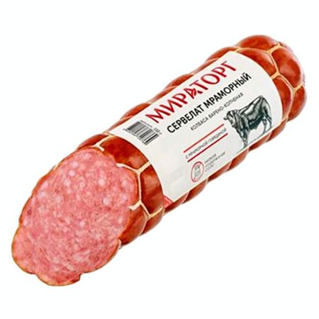 Колбаса Сервелат Мраморный Мираторг 
