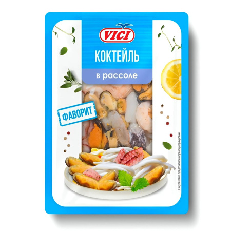 Коктейль Фаворит из морепродуктов в рассоле VICI 