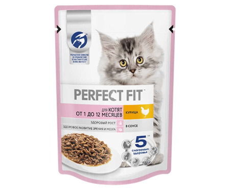 Корм влажный Perfect Fit для котят, 75 г