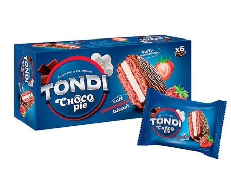 Пирожное choco Pie Tondi Клубника 
