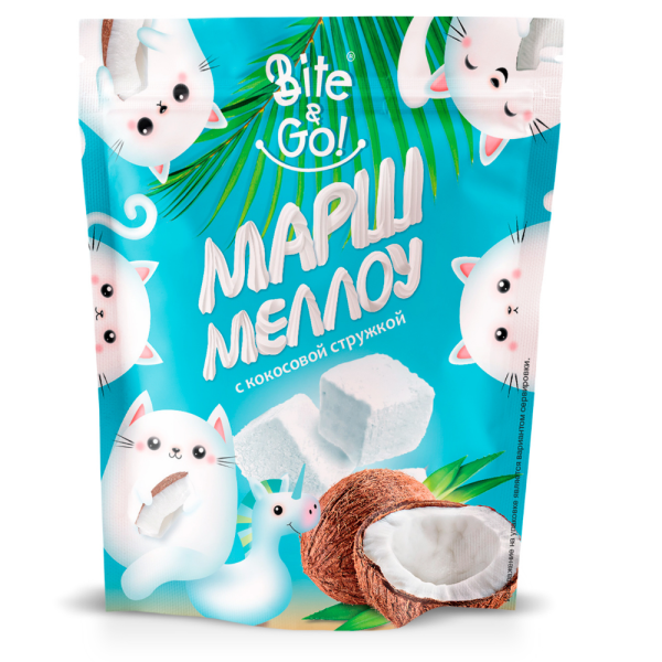 Маршмеллоу Bite&Go с кокосом Бабаевский Маршмеллоу Bite&Go с кокосом Бабаевский